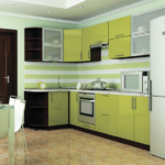 Поєднання зеленого кольору на кухні, lookcolor
