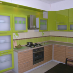 A kombináció a zöld szín a konyhában, lookcolor (blend) A kombináció a zöld szín a konyhában, lookcolor