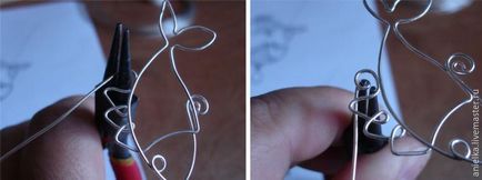 Hozzon létre egy nyakláncot „hal” ezüstözött drót - Fair Masters - kézzel készített, kézzel készített