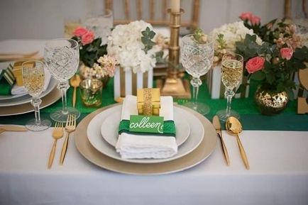 Весілля в золотом оформленні як зробити і варіанти поєднання кольорів