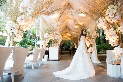 Весілля в золотом оформленні як прикрасити зал, які кольори можна додати