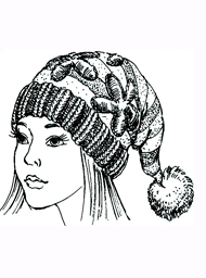 Schema de tricotat un capac de pinocchio cu pompon