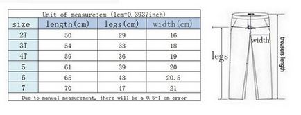 Таблиця розмірів джинсів на аліекспресс