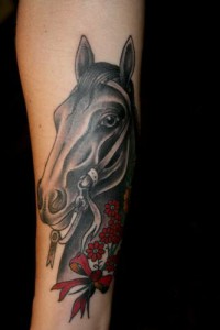 Татуювання коней (значення, ескізи, фото), tattoofotos