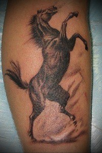 Татуювання коней (значення, ескізи, фото), tattoofotos