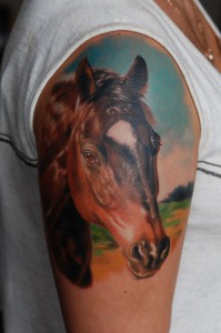 Татуювання коней (значення, ескізи, фото), tattoofotos