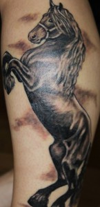 Татуювання коней (значення, ескізи, фото), tattoofotos