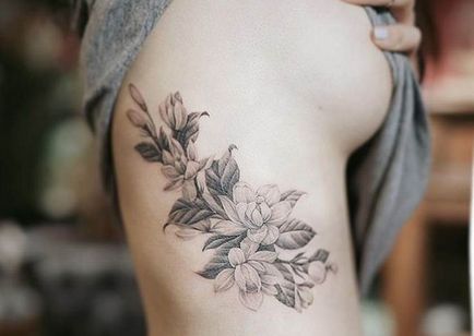 Tattoo iasomie (fir) valoarea pentru fete, schițe, tatuaje foto