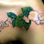 Tattoo jázmin (vonal) érték a lányok, vázlatok, fotók tetoválás (tetoválás) Tattoo jázmin (vonal) érték a lányok, vázlatok, fotók tetoválás