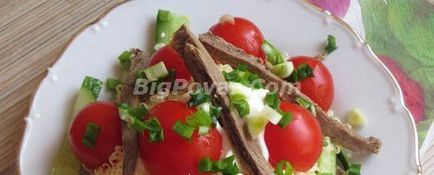 Salată caldă cu rețetă de rață cu fotografie, gătit pas cu pas