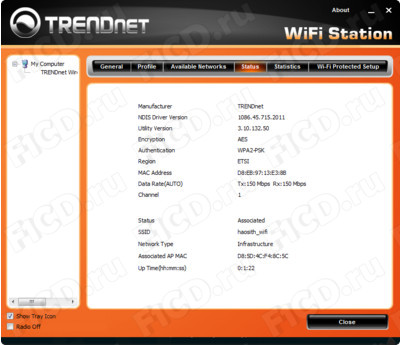 Trendnet TEW-648ub felülvizsgálata wi-fi-adapter N150 teszt