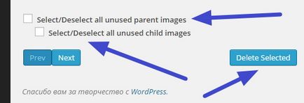 Eliminați imaginile neașate de wordpress