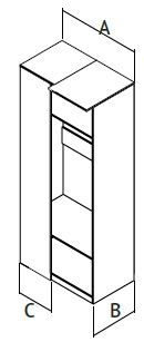 Corner Side kabinet terem (MDF Zu sarokszekrény szekrény MDF kész khez Online bútorüzlet RONIKON) Corner Side kabinet terem MDF