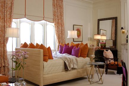 Dekorációs textíliák otthon, luxus és kényelem