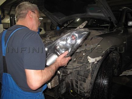 Javított tompított fényszórókat infiniti több, mint 10-szer, Infiniti (Infiniti) Javított alacsony infiniti fényszóró több mint 10-szer, az Infiniti