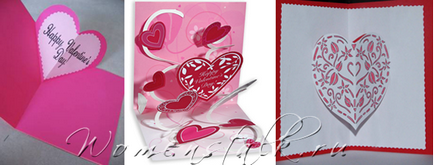 Valentin-kártyák a kezüket (kártya) Valentine kártyák saját kezűleg