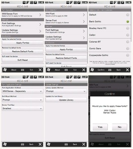 Wm kd-font Schimbarea fontului htc