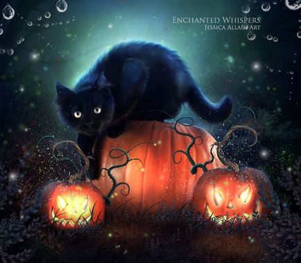 Pisici de Halloween și negru