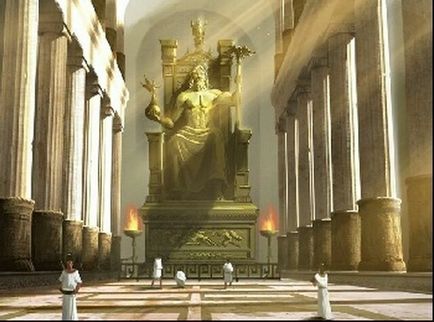Templul lui Zeus din Olympia și statuia lui - așa cum era totul