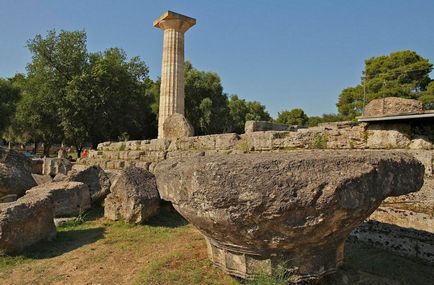 Templul lui Zeus din istoria olimpia, arhitectura și starea actuală