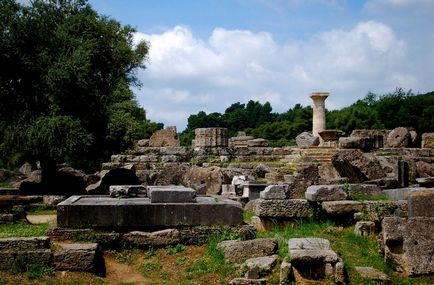 Templul lui Zeus din istoria olimpia, arhitectura și starea actuală