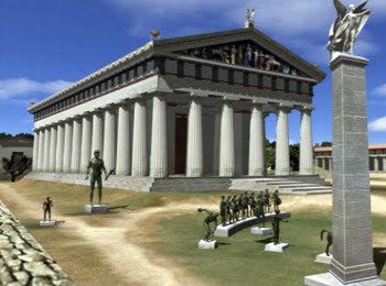 Храм Зевса в Олімпії статуя Зевса олімпійського, опис, історія, фото