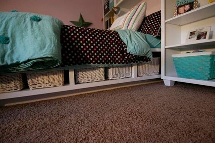 Depozitarea sub pat, paturi duble cu un sertar, fotografii și sfaturi