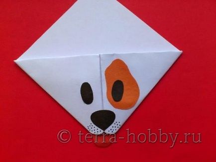 Закладка-куточок собачка з паперу своїми руками