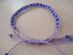 Застібка для браслета або фенечки -3, чарівна нитка