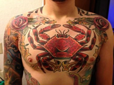 Jelentés tetoválás rák tetoválás művészete! Tattoo fotók, tetoválás Kiev