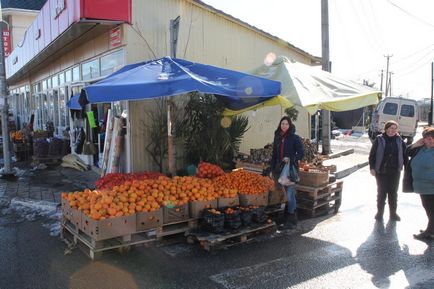 Piața abhaziană în adlerul de la granița cu Abhazia - ok Sochi