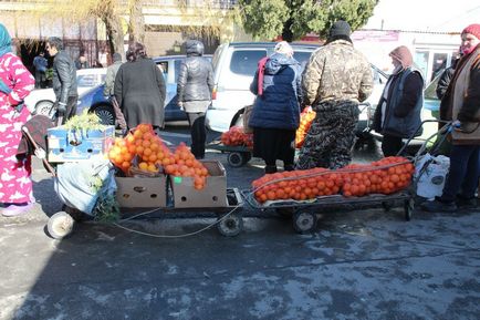 Piața abhaziană în adlerul de la granița cu Abhazia - ok Sochi