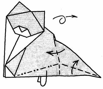 Angóra macska, origami