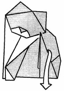 Angóra macska, Origami (origami) Angóra macska, origami
