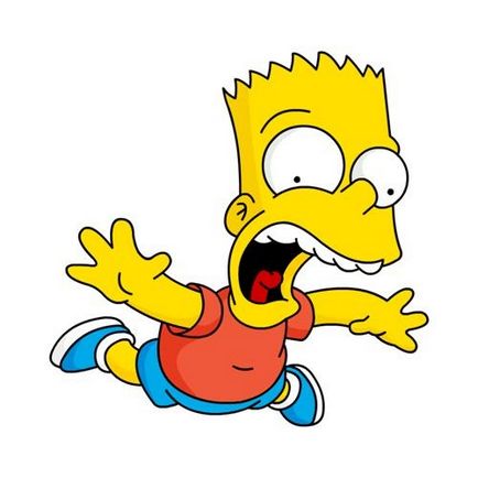Bart din seria animată - simpsons