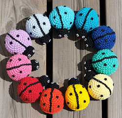 Ladybugs Crocheted - Jucarii tricotate - Modele de tricotat - Authentic Design Nathal