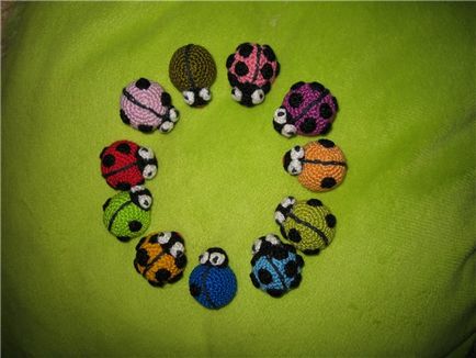 Ladybugs Crocheted - Jucarii tricotate - Modele de tricotat - Authentic Design Nathal