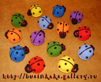 Ladybugs Crocheted - Jucarii tricotate - Modele de tricotat - Authentic Design Nathal