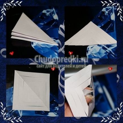 Hârtie de zăpadă cu mâna proprie, cu diagrame simple cu fotografie