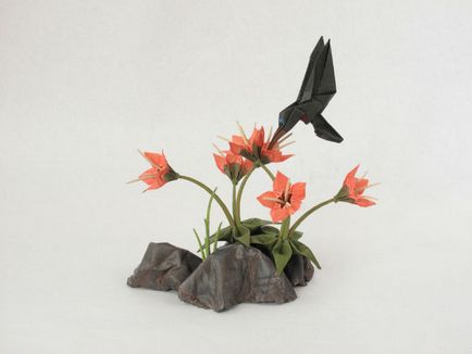 Flori de hârtie și copaci uimitoare bonsai-origami