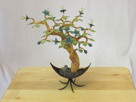 Flori de hârtie și copaci uimitoare bonsai-origami