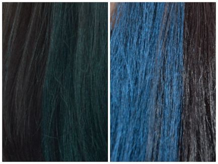 Părul colorat în 5 minute cu o coardă de păr profesionist (- croazieră albastră cu ocean, petrecere în grădină