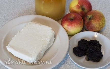 Desert de mere și brânză de vaci rețetă cu foto-pas-cu-pas de gătit de desert curd cu mere