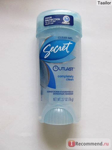 Deodorant-antiperspirant gel secret - 