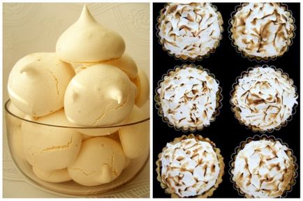 Homemade meringue, rețete pas cu pas pentru gătitul de meringue