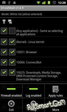 Droidwall - android firewall v1