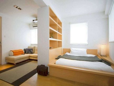Camera de zi și dormitor într-o singură cameră 20 mp