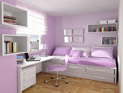Interior pentru o fata dormitor - cum să decoreze, chestii de interior