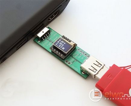 Contor de curent și tensiune prin USB