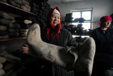 Hogyan készítsünk csizma Szibériában